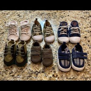 6 pairs of Infant baby boy shoes
